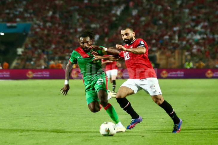 محمد صلاح نجم منتخب مصر أمام بوركينا فاسو